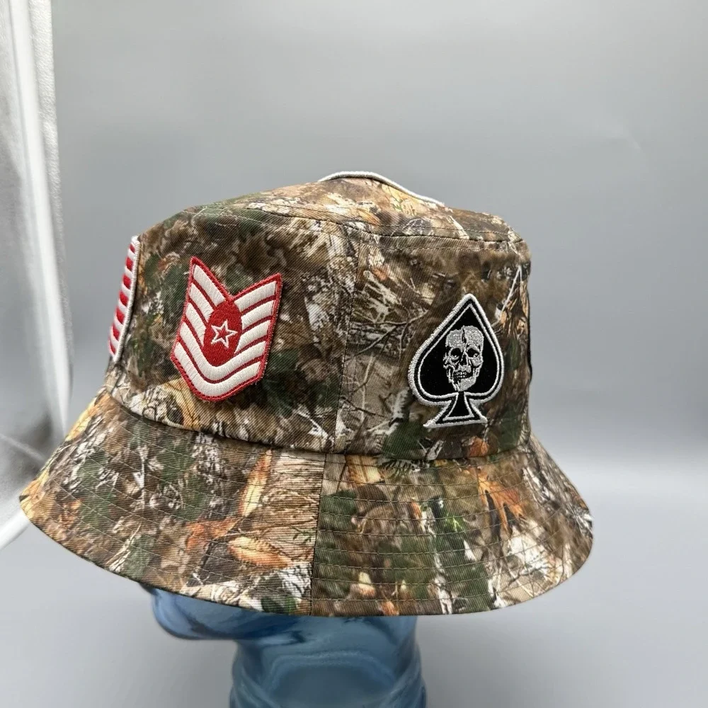 Coney Island Picnic Camo Patch‎ Bucket Hat Urban Outfitters One Size USA Patch